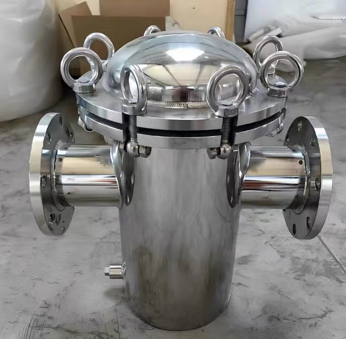 不锈钢篮式过滤器正面图